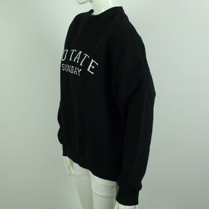 Second Hand ROTATE Sweatshirt Gr. M schwarz mit Stickerei (*)