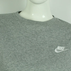 Second Hand NIKE Sweatshirt Gr. XS grau mit Logo Stickerei (*)