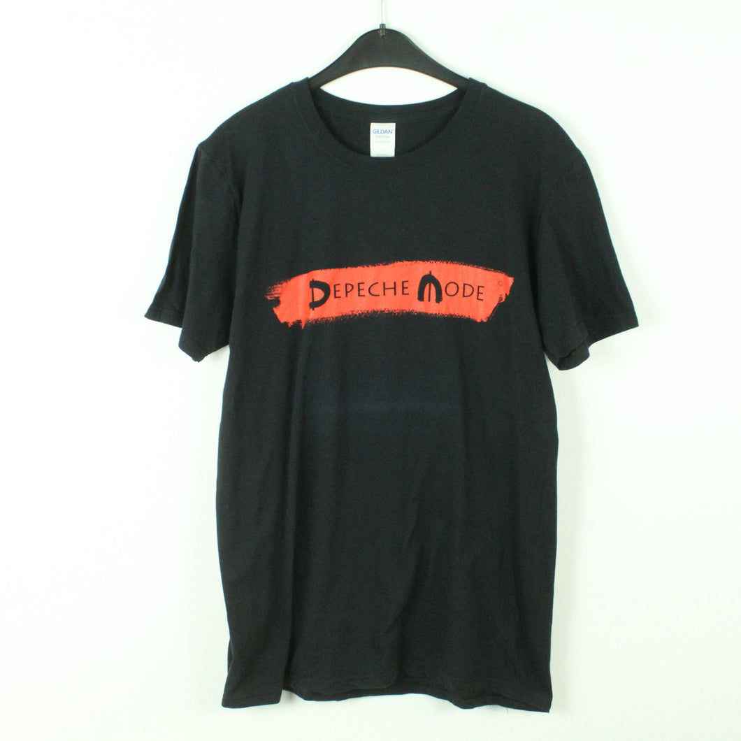 Vintage DEPECHE MODE T-Shirt / Bandshirt Gr. M schwarz mit Print GLOBAL SPIRIT TOUR