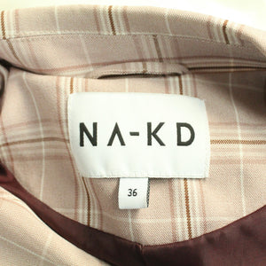 Second Hand NA-KD Blazer Gr. 36 altrose kariert Jacke (*)