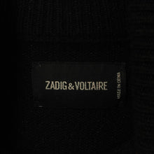 Laden Sie das Bild in den Galerie-Viewer, Second Hand ZADIG &amp; VOLTAIRE Pullover mit Wolle Gr. S schwarz Glitzer Strick (*)