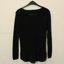 Laden Sie das Bild in den Galerie-Viewer, Second Hand SANDRO PARIS Pullover Gr. 3 (38) schwarz uni Strick (*)