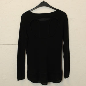 Second Hand SANDRO PARIS Pullover Gr. 3 (38) schwarz uni Strick (*)