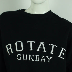 Second Hand ROTATE Sweatshirt Gr. M schwarz mit Stickerei (*)