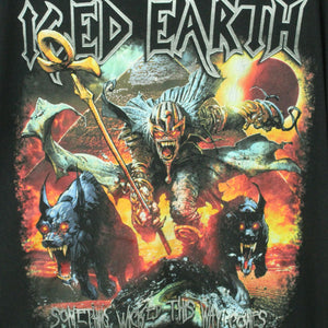 Vintage ICED EARTH T-Shirt / Bandshirt Gr. L schwarz mit Print (*)