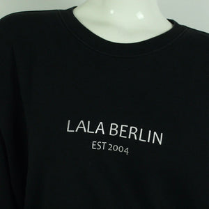 Second Hand LALA BERLIN Sweatshirt Gr. L schwarz mit Print (*)