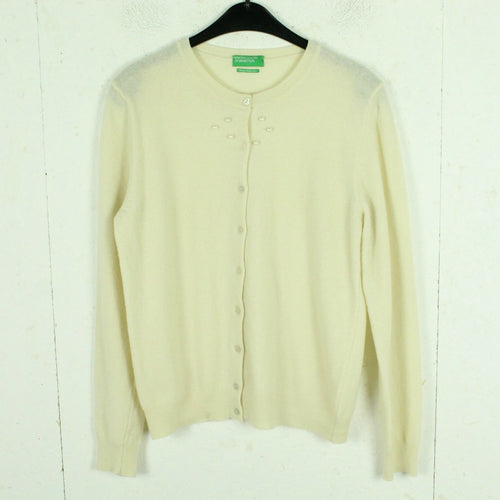 Second Hand UNITED COLORS OF BENETTON Strickjacke Gr. M beige uni (*)