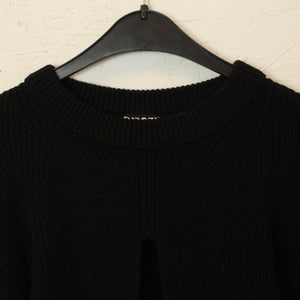 Second Hand DIESEL Pullover mit Wolle Gr. S schwarz uni Strick (*)