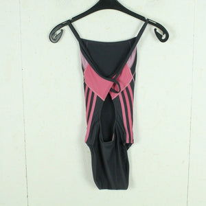 Vintage ADIDAS Badeanzug Gr. XL grau pink 80s 90s Beachwear