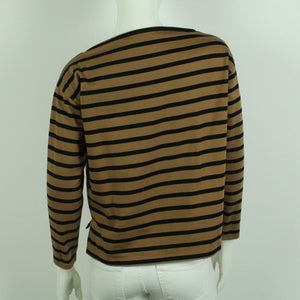 Second Hand BABYLONE Sweatshirt Gr. S braun schwarz gestreift (*)