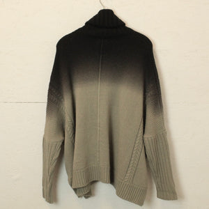 Second Hand REPLAY Pullover Gr. S/M schwarz grau gemustert Zopfmuster Strick (*)