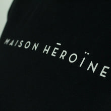 Laden Sie das Bild in den Galerie-Viewer, Second Hand MAISON HEROINE Sweatshirt Gr. S schwarz mit Print (*)