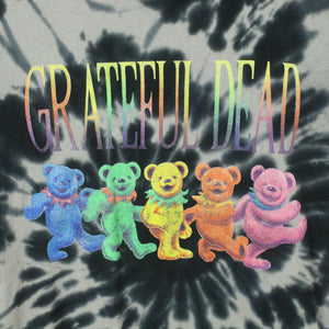 Second Hand GRATEFUL DEAD Batik T-Shirt Gr. L schwarz grau mit Print (*)