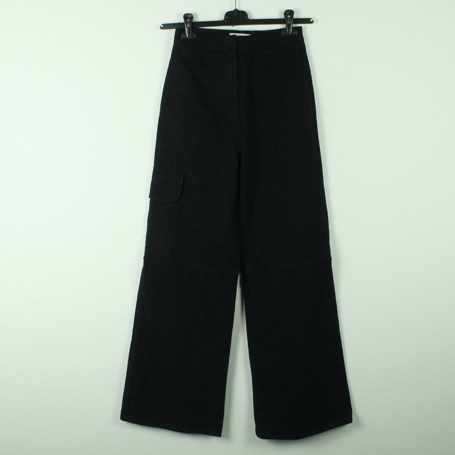 Second Hand J. W. ANDERSON Jeans Gr. 34 schwarz uni Hose (*)