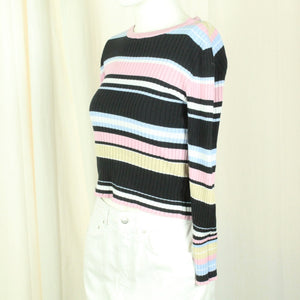 Second Hand MONKI Pullover Gr. S mehrfarbig gestreift Strick (*)