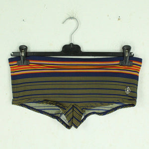 Vintage Badehose Gr. L blau bunt gestreift 80s 90s Swimwear
