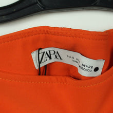 Laden Sie das Bild in den Galerie-Viewer, Second Hand ZARA Rock Gr. S orange uni Minirock NEU (*)