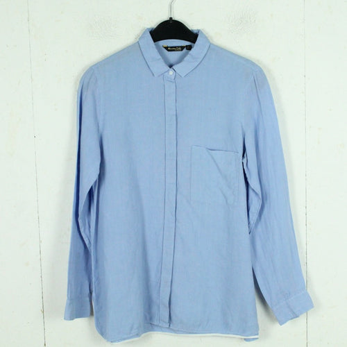 Second Hand MASSIMO DUTTI Bluse Gr. 40 blau uni (*)