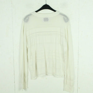 Second Hand SAMSOE SAMSOE Pullover Gr. M weiß uni Strick (*)