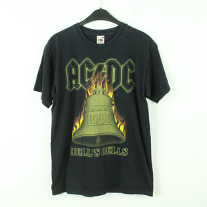 Vintage AC/DC T-Shirt / Bandshirt Gr. M schwarz mit Print HELL'S BELLS