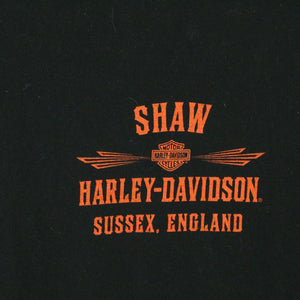 Vintage HARLEY-DAVIDSON T-Shirt Gr. L schwarz mit Print HDMC (*)