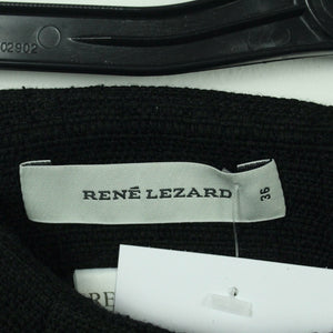 Second Hand RENE LEZARD Rock mit Wolle Gr. 36 schwarz uni (*)