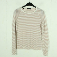 Laden Sie das Bild in den Galerie-Viewer, Second Hand SELECTED FEMME Pullover mit Leinen Gr. S rosa weiß gestreift Strick (*)
