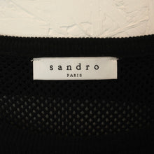 Laden Sie das Bild in den Galerie-Viewer, Second Hand SANDRO PARIS Pullover Gr. 3 (38) schwarz uni Strick (*)