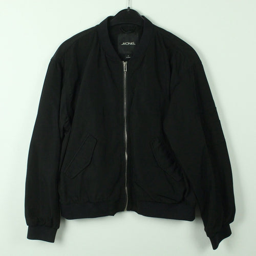 Second Hand MONKI Bomberjacke Gr. S schwarz uni Jacke (*)