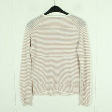 Laden Sie das Bild in den Galerie-Viewer, Second Hand SELECTED FEMME Pullover mit Leinen Gr. S rosa weiß gestreift Strick (*)