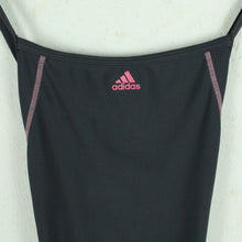 Laden Sie das Bild in den Galerie-Viewer, Vintage ADIDAS Badeanzug Gr. XL grau pink 80s 90s Beachwear