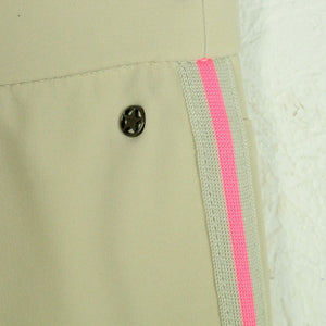 Second Hand THOMAS RATH Hose Gr. 42 beige pinke Applikation (*)