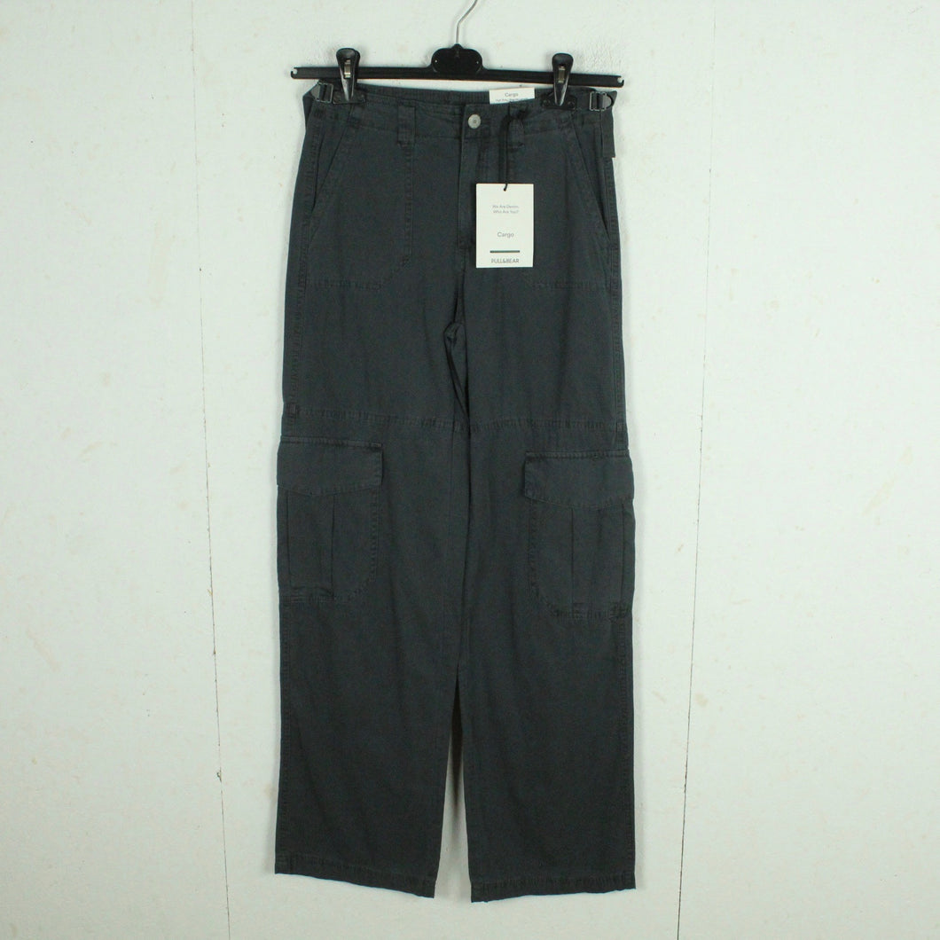 Second Hand BERSHKA Cargohose Gr. 34 grau uni Hose NEU (*)