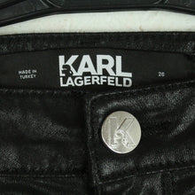 Laden Sie das Bild in den Galerie-Viewer, Second Hand KARL LAGERFELD Hose Gr. 26 schwarz (*)