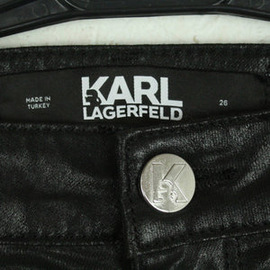 Second Hand KARL LAGERFELD Hose Gr. 26 schwarz (*)