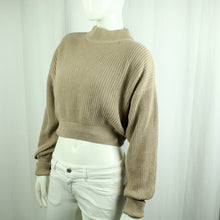 Laden Sie das Bild in den Galerie-Viewer, Second Hand NA-KD Pullover Gr. XS beige uni Strick (*)