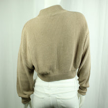 Laden Sie das Bild in den Galerie-Viewer, Second Hand NA-KD Pullover Gr. XS beige uni Strick (*)