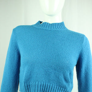 Second Hand NA-KD Pullover Gr. M blau uni Strick (*)