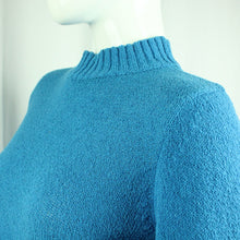 Laden Sie das Bild in den Galerie-Viewer, Second Hand NA-KD Pullover Gr. M blau uni Strick (*)