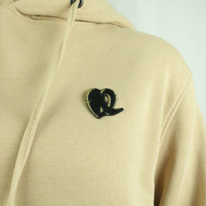 Second Hand LALA BERLIN Hoodie Gr. L camel mit Patch (*)