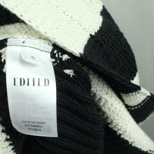 Laden Sie das Bild in den Galerie-Viewer, Second Hand EDITED Cardigan Gr. S schwarz weiß gestreift Strickjacke (*)