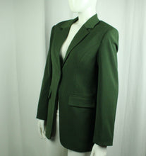 Laden Sie das Bild in den Galerie-Viewer, Second Hand NA-KD Blazer Gr. 38 grün uni Jacke (*)