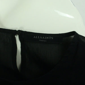 Second Hand ALL SAINTS Bluse mit Seide Gr. M schwarz uni (*)