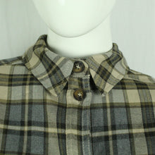 Laden Sie das Bild in den Galerie-Viewer, Second Hand CO&#39;COUTURE Bluse Gr. S braun grau kariert (*)