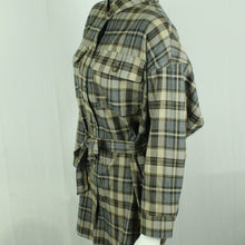 Laden Sie das Bild in den Galerie-Viewer, Second Hand CO&#39;COUTURE Bluse Gr. S braun grau kariert (*)