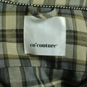 Second Hand CO'COUTURE Bluse Gr. S braun grau kariert (*)