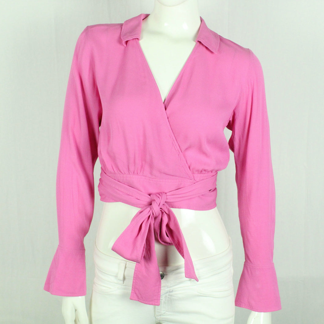 Second Hand & OTHER STORIES Wickelbluse Gr. 36 pink uni Bluse (*)