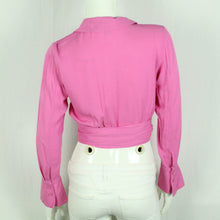 Laden Sie das Bild in den Galerie-Viewer, Second Hand &amp; OTHER STORIES Wickelbluse Gr. 36 pink uni Bluse (*)