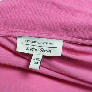 Second Hand & OTHER STORIES Wickelbluse Gr. 36 pink uni Bluse (*)