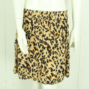 Second Hand PIECES Rock Gr. L beige mehrfarbig Animal-Print (*)